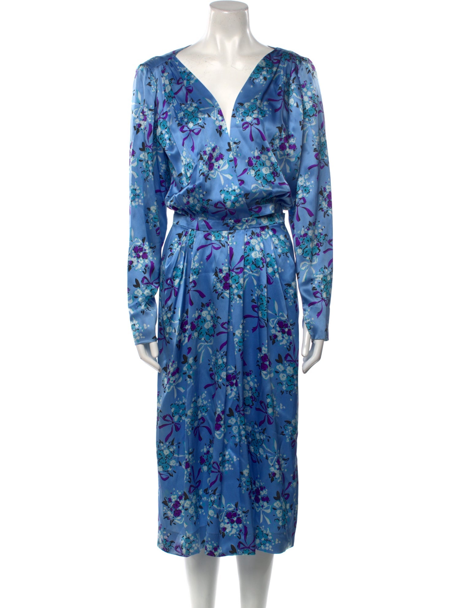 Yves Saint Laurent Rive Gauche Vintage Midi Length Dress