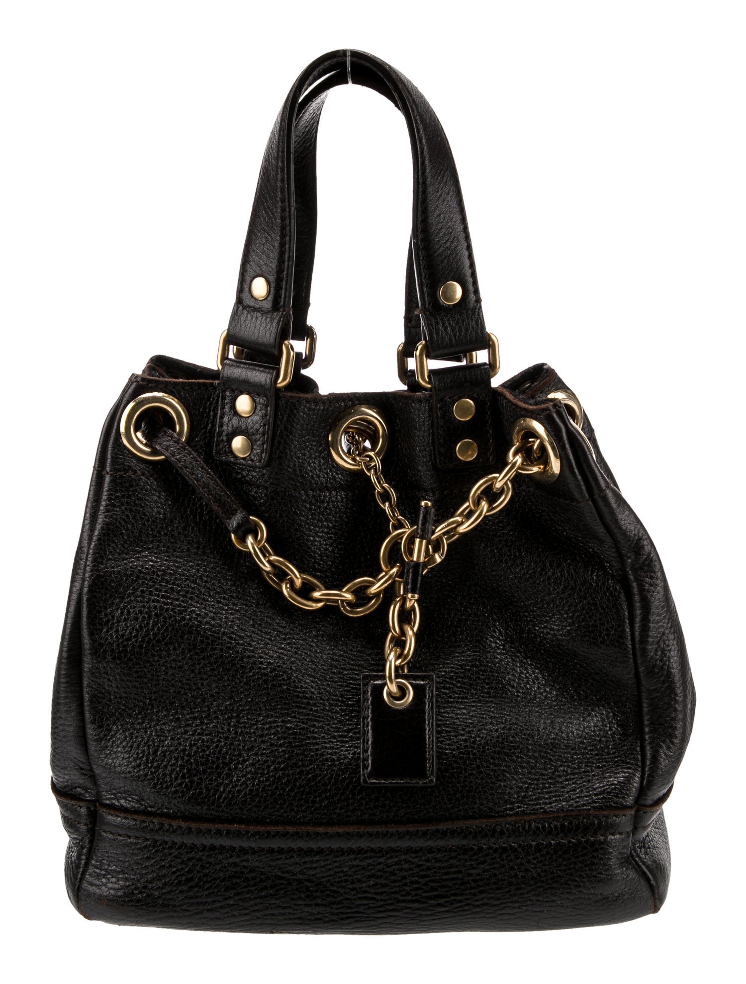 Yves Saint Laurent Rive Gauche Leather Top Handle Bag Small