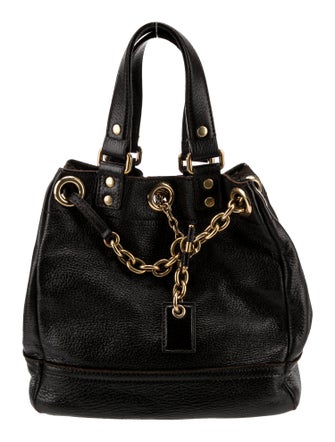 Yves Saint Laurent Rive Gauche Leather Top Handle Bag Small