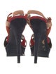 Yves Saint Laurent Rive Gauche Suede T-Strap Sandals