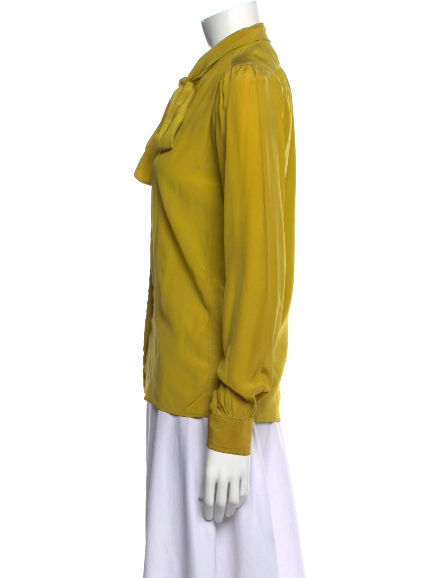 Yves Saint Laurent Rive Gauche Vintage 1980's Button-Up Top