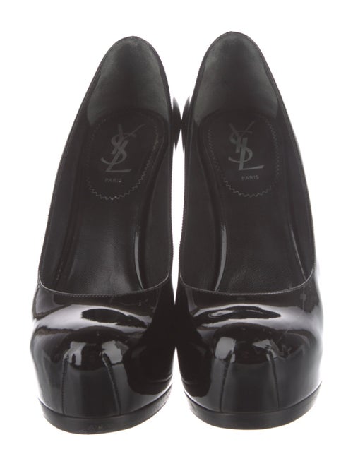 Yves Saint Laurent Rive Gauche Patent Leather Pumps
