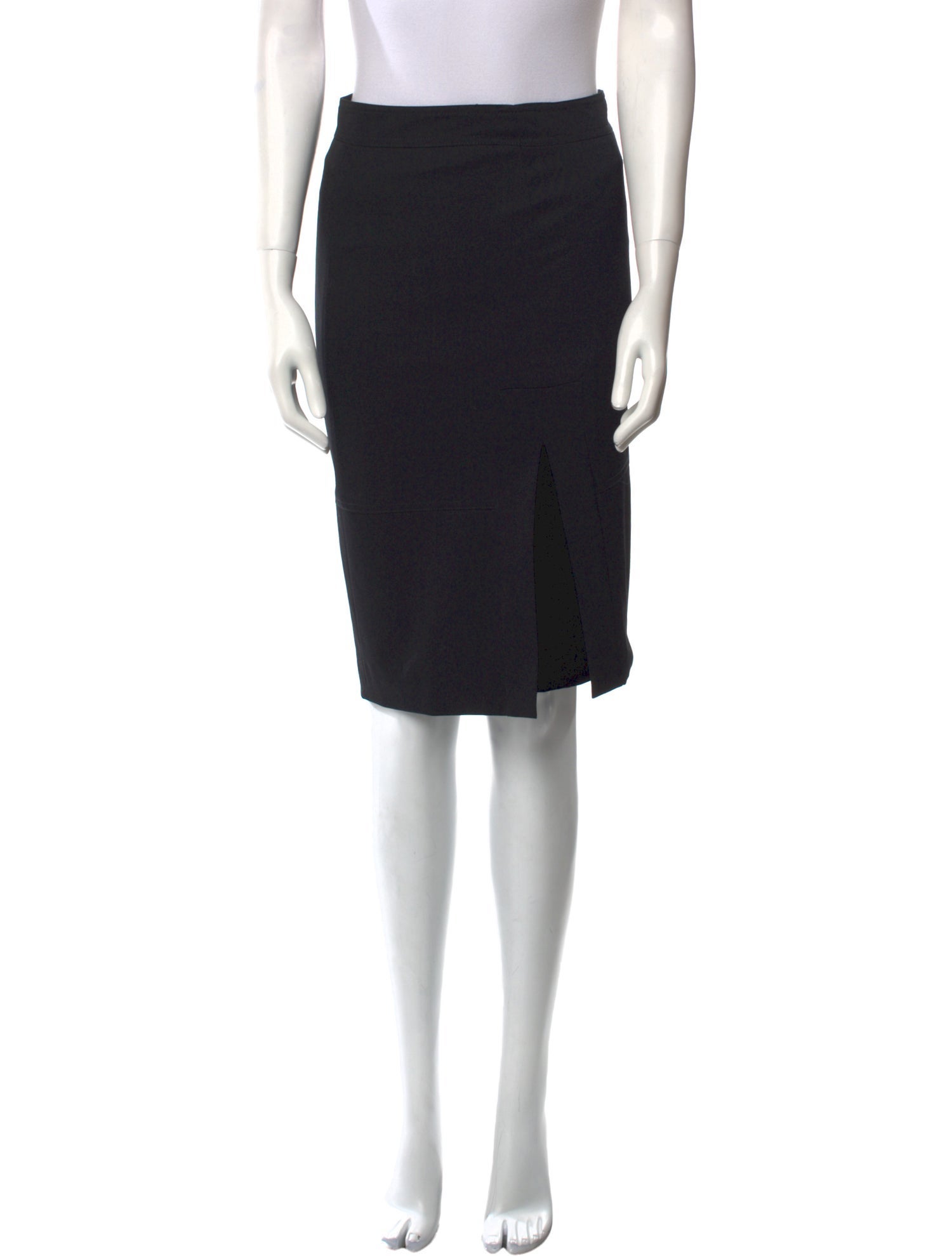 Yves Saint Laurent Rive Gauche Wool Knee-Length Skirt