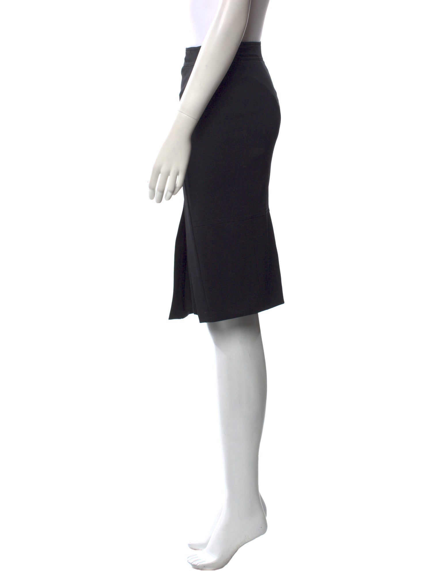 Yves Saint Laurent Rive Gauche Wool Knee-Length Skirt