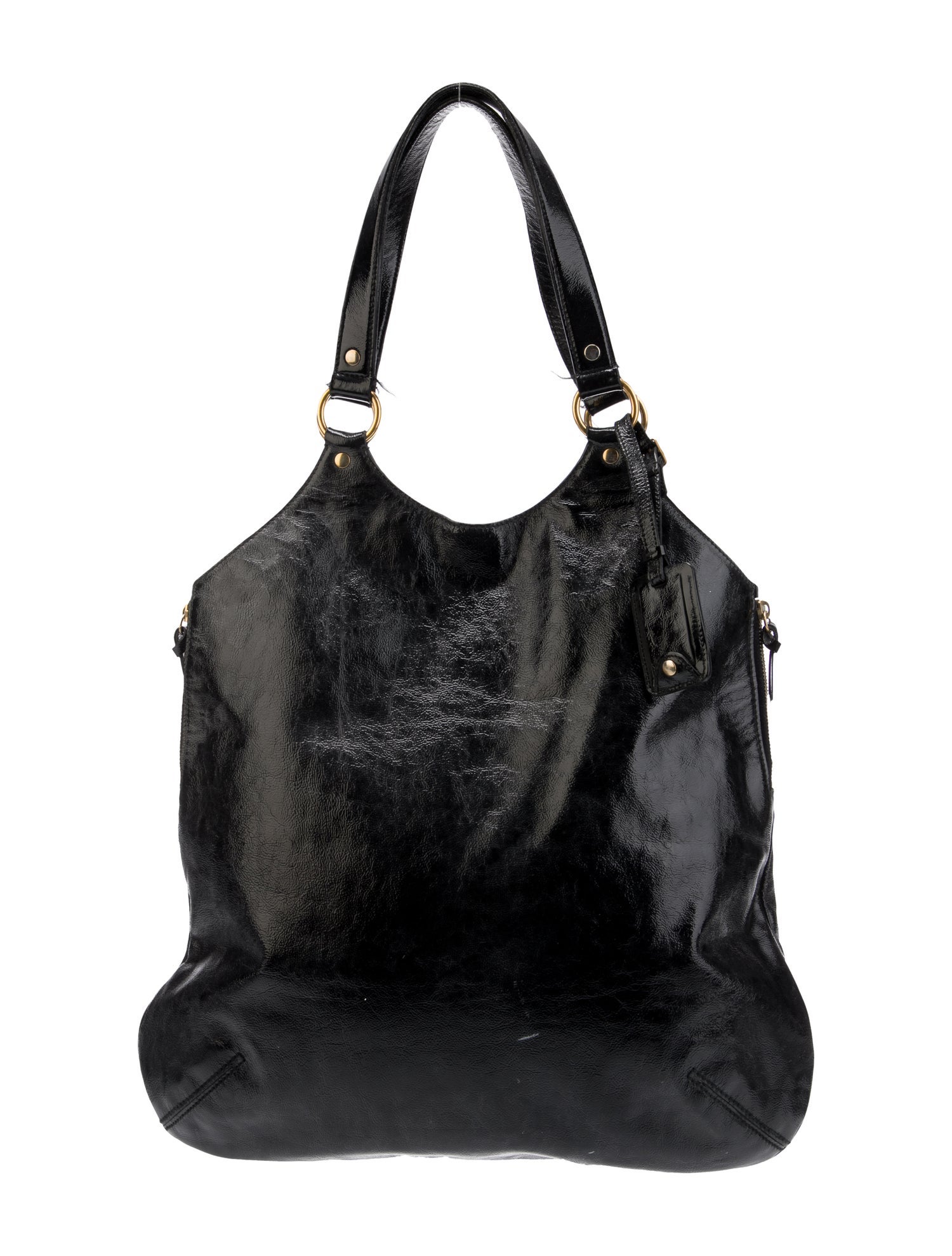 Yves Saint Laurent Rive Gauche Patent Leather Hobo