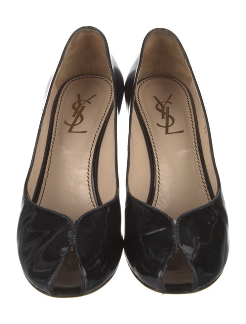 Yves Saint Laurent Rive Gauche Patent Leather Pumps