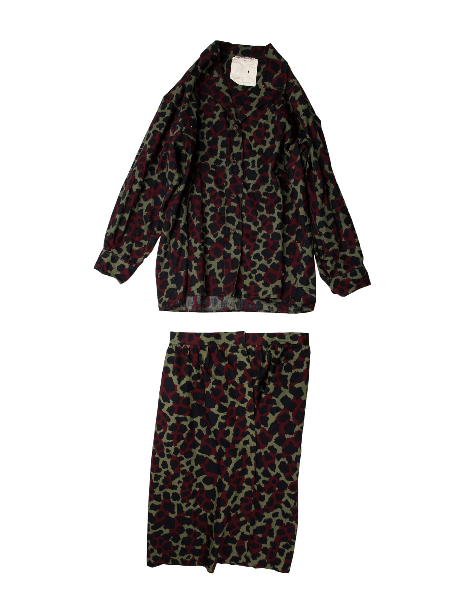 Yves Saint Laurent Rive Gauche Vintage 1980's Skirt Set