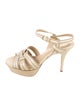 Yves Saint Laurent Rive Gauche Leather Sandals