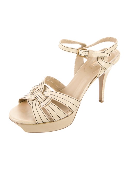 Yves Saint Laurent Rive Gauche Leather Sandals
