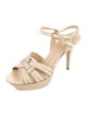 Yves Saint Laurent Rive Gauche Leather Sandals