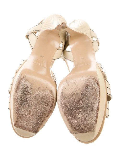 Yves Saint Laurent Rive Gauche Leather Sandals