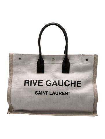 Saint Laurent Totes Canvas Rive Gauche Large