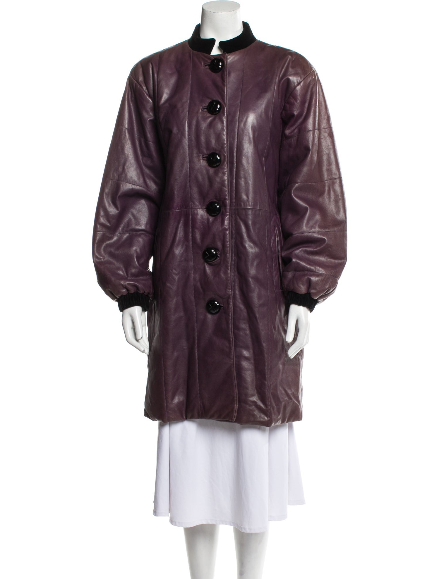 Yves Saint Laurent Rive Gauche Vintage Leather Coat