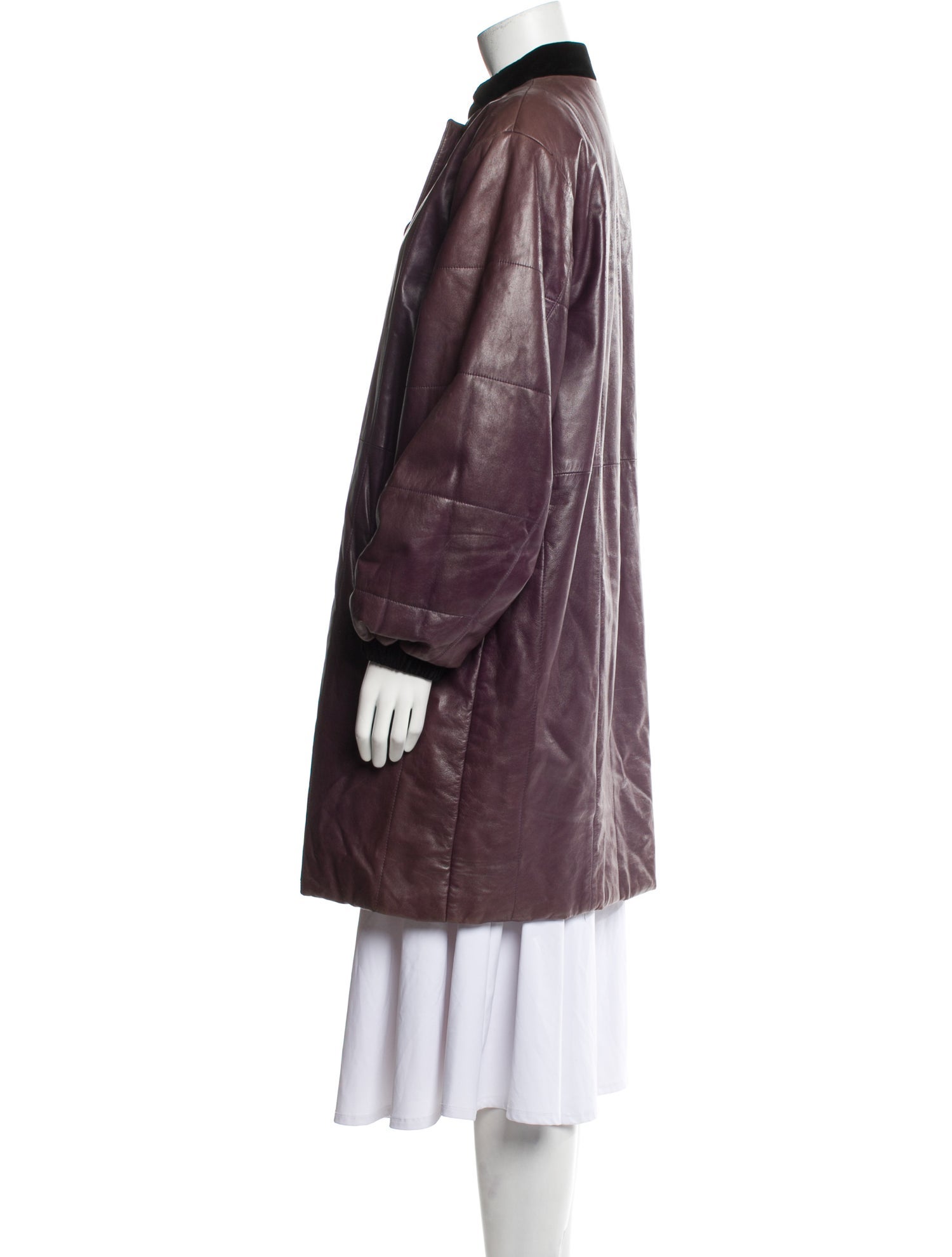 Yves Saint Laurent Rive Gauche Vintage Leather Coat