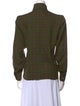 Yves Saint Laurent Rive Gauche Wool Mock Neck Sweatshirt
