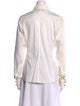 Yves Saint Laurent Rive Gauche Long Sleeve Button-Up Top