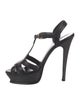 Yves Saint Laurent Rive Gauche Leather T-Strap Sandals