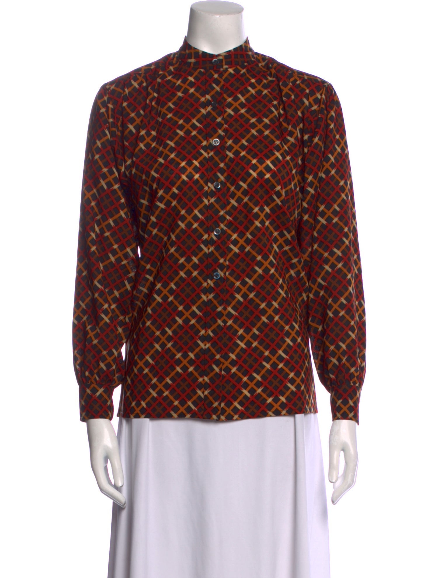 Yves Saint Laurent Rive Gauche Vintage Late 1970's - Early 1980's Blouse