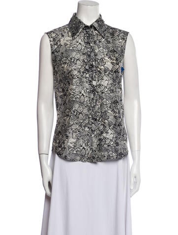 Yves Saint Laurent Rive Gauche Tops Vintage 2005 Button-Up Top Us4, Fr36 | S