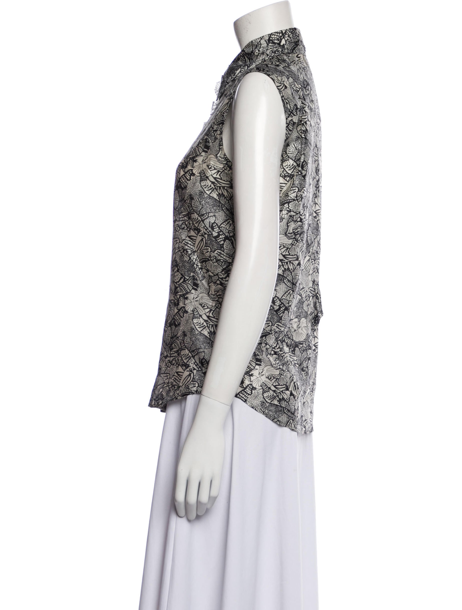 Yves Saint Laurent Rive Gauche Vintage 2005 Button-Up Top