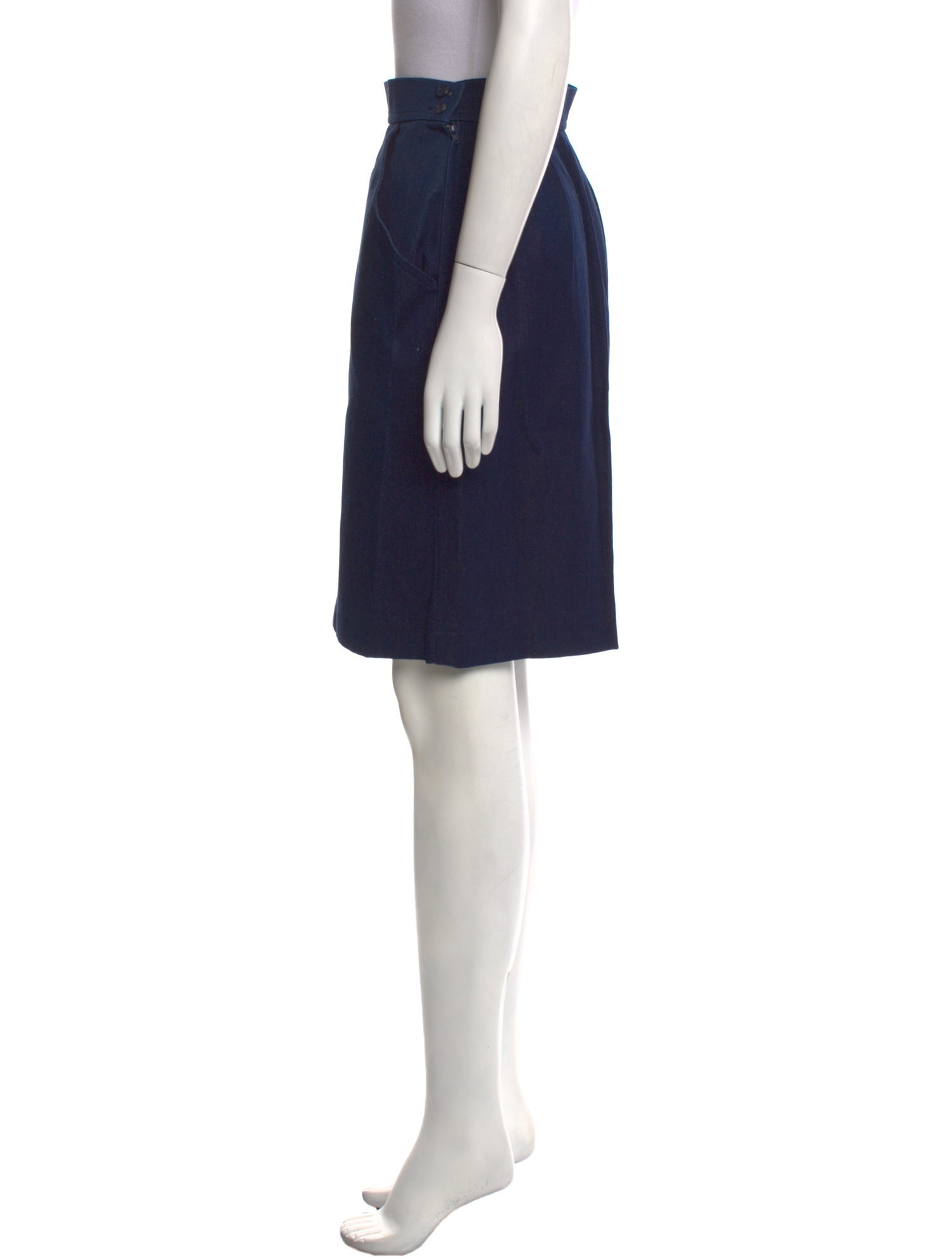 Yves Saint Laurent Rive Gauche Vintage Knee-Length Skirt