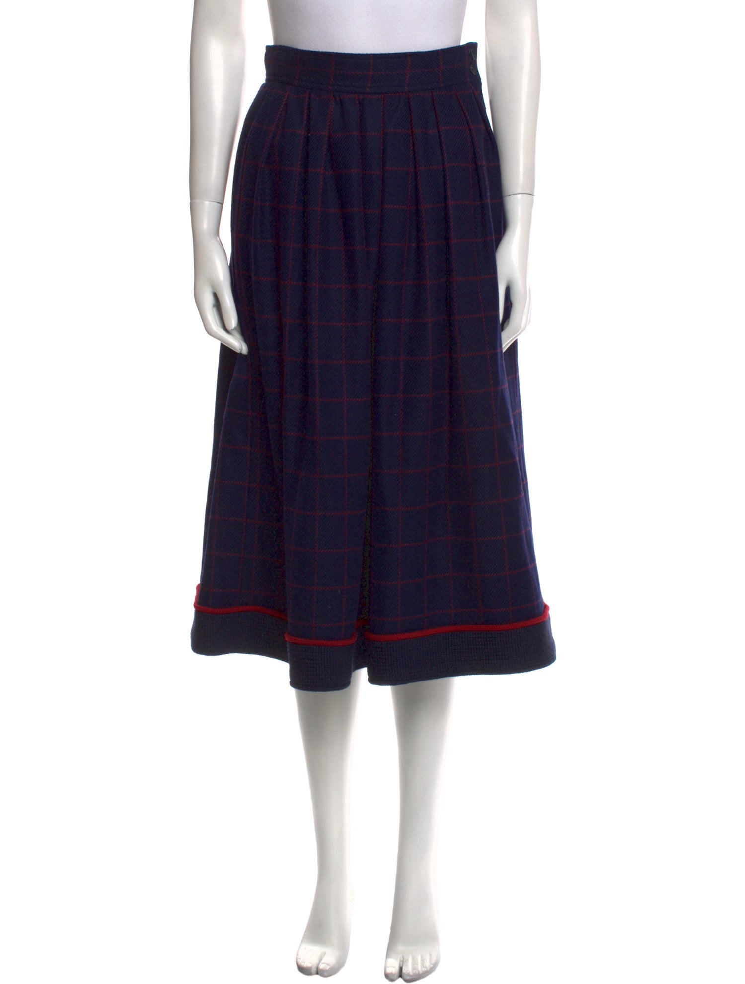 Yves Saint Laurent Rive Gauche Vintage Midi Length Skirt