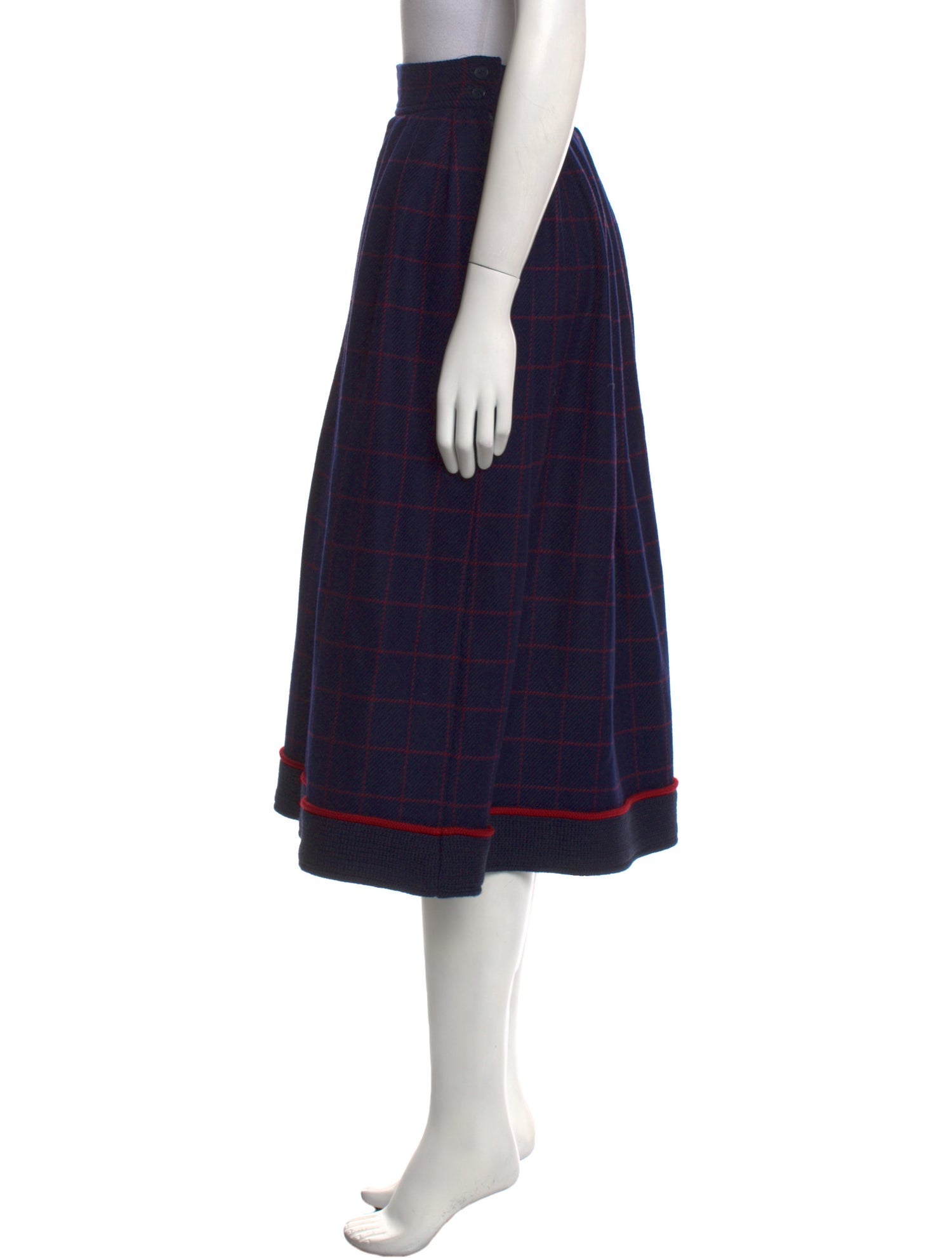 Yves Saint Laurent Rive Gauche Vintage Midi Length Skirt