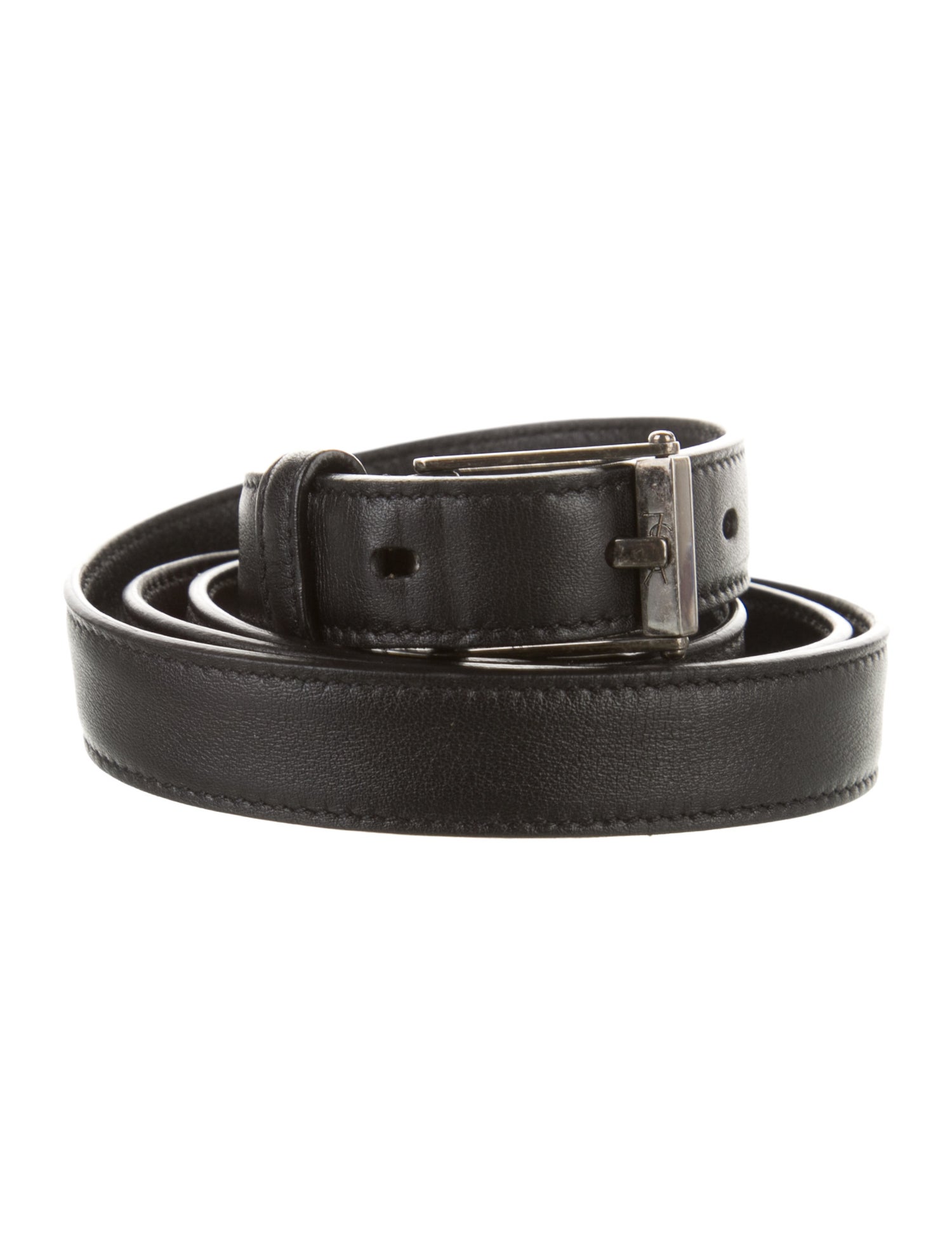 Saint Laurent Skinny Leather Waist Belt