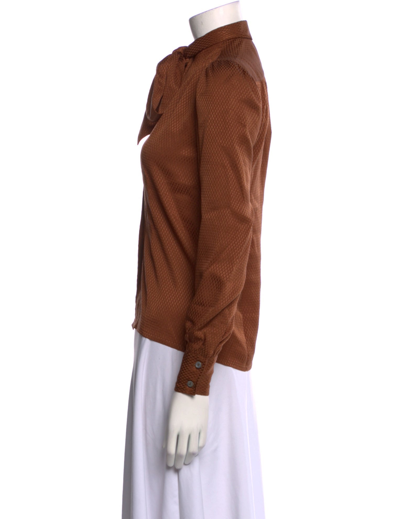 Yves Saint Laurent Rive Gauche Vintage 1980's Button-Up Top