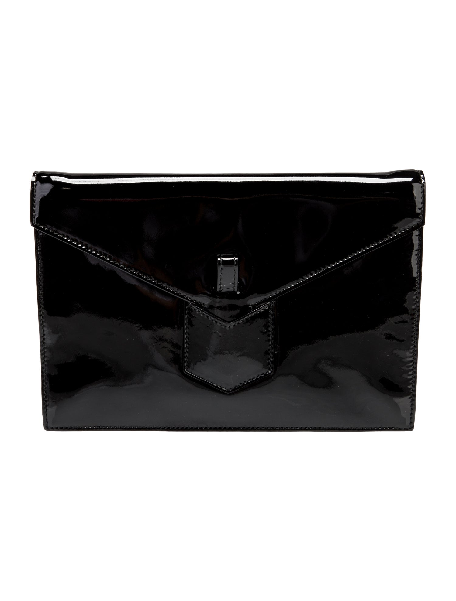 Yves Saint Laurent Rive Gauche Patent Leather Clutch