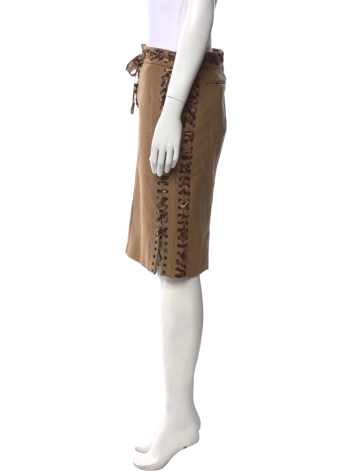 Yves Saint Laurent Rive Gauche Vintage Knee-Length Skirt