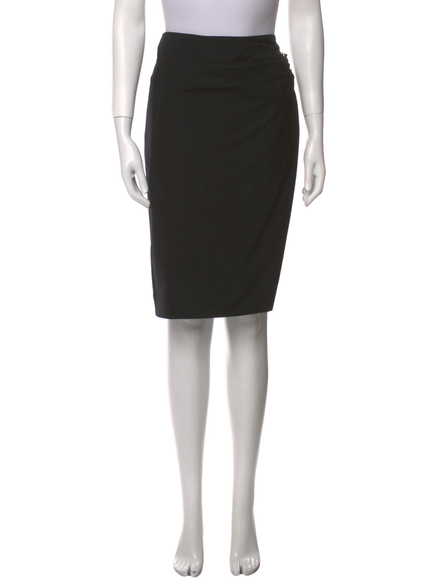 Yves Saint Laurent Rive Gauche Wool Knee-Length Skirt