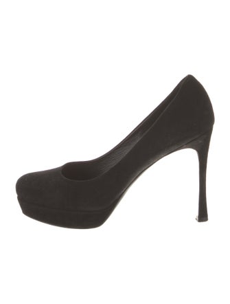 Yves Saint Laurent Rive Gauche Suede Pumps