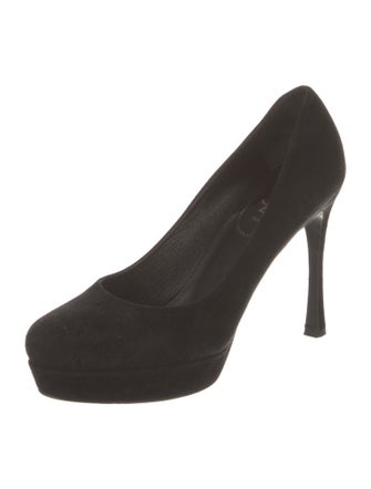 Yves Saint Laurent Rive Gauche Suede Pumps