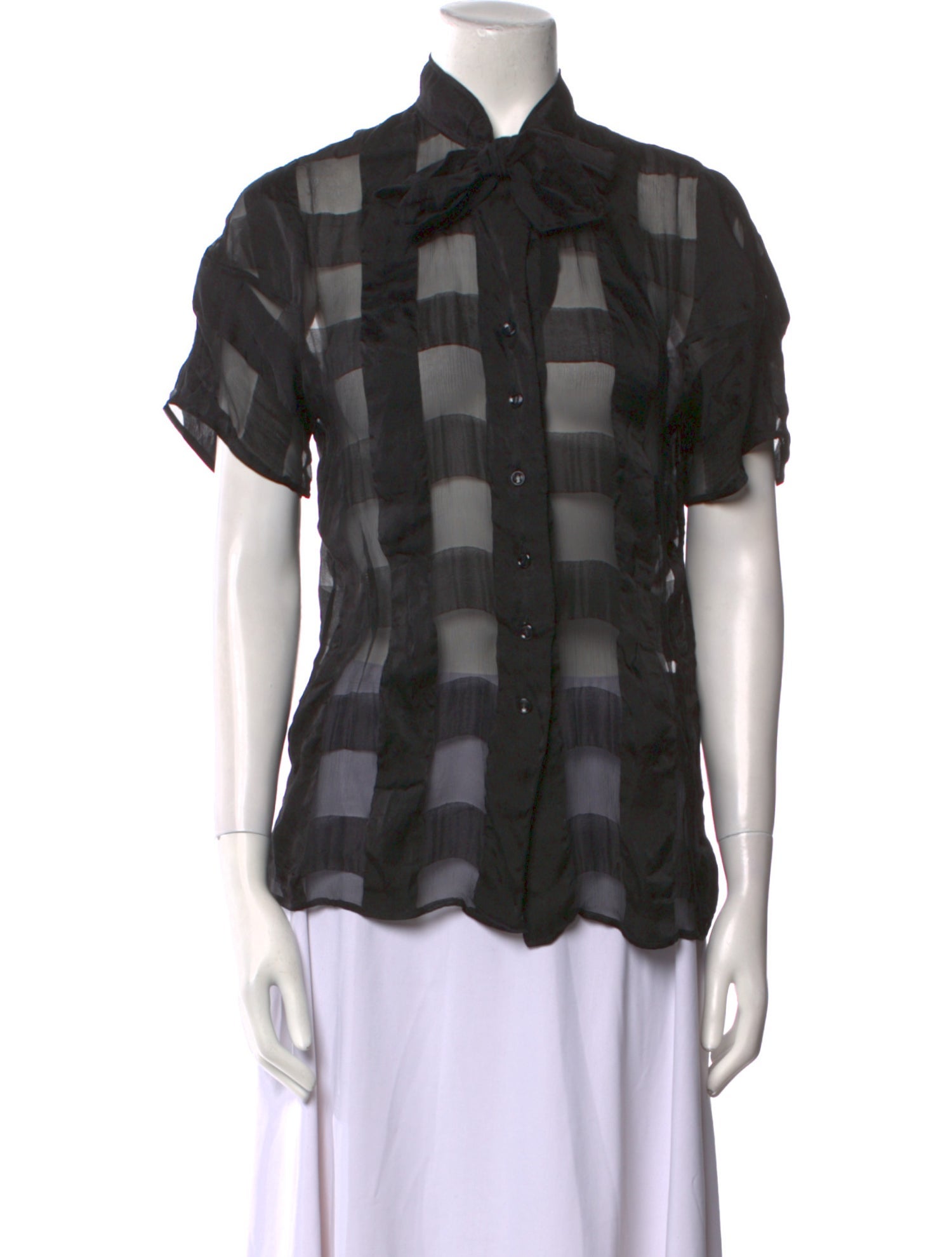 Yves Saint Laurent Rive Gauche Vintage 2000's Button-Up Top