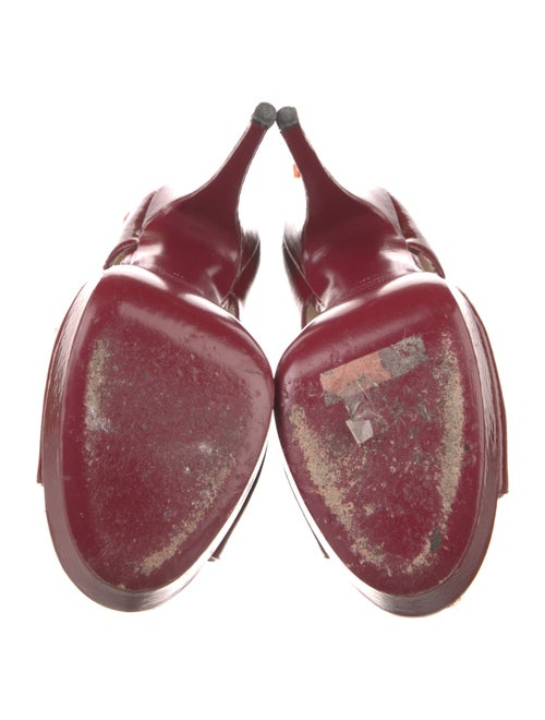 Yves Saint Laurent Rive Gauche Patent Leather D'Orsay Pumps