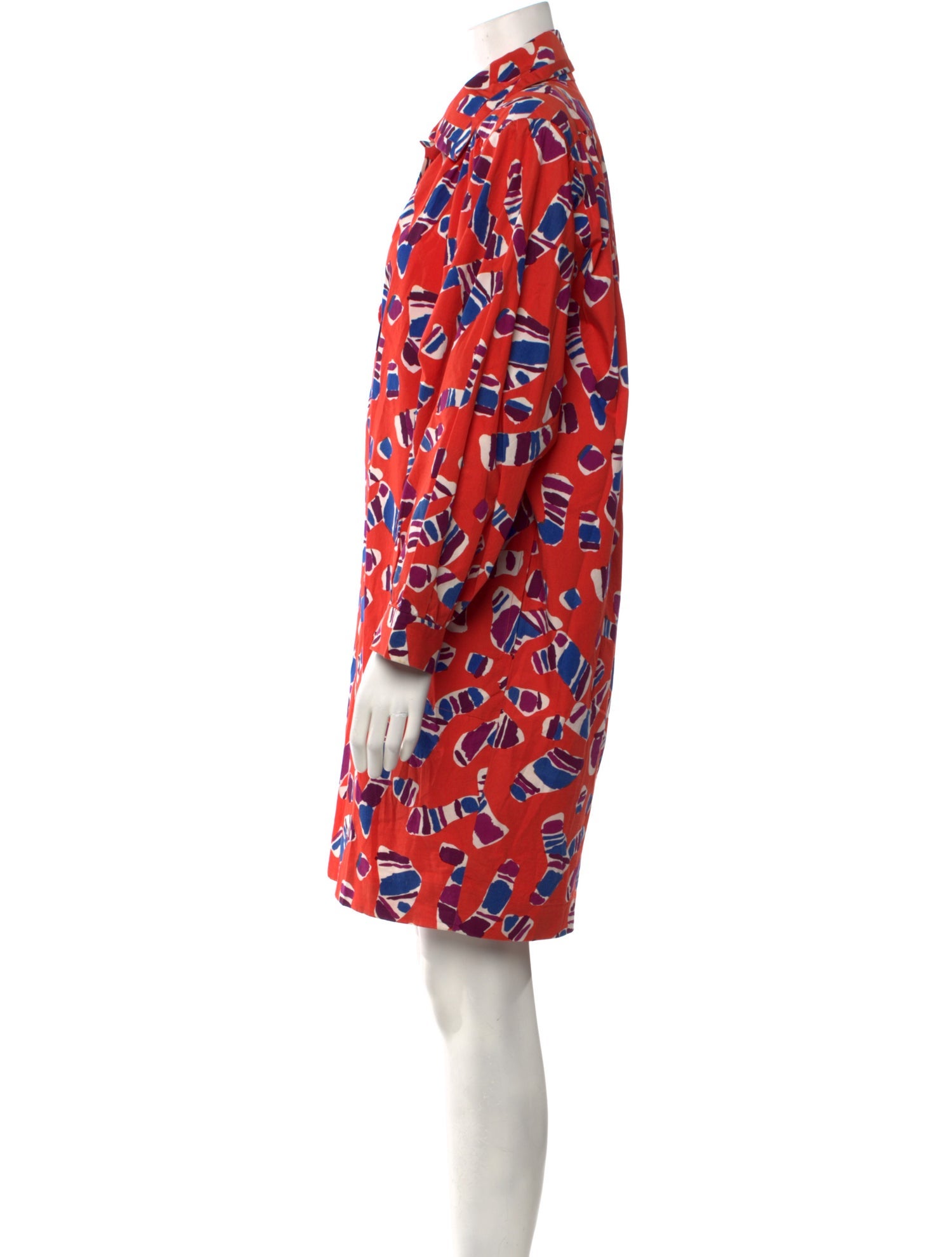 Yves Saint Laurent Rive Gauche Printed Mini Dress