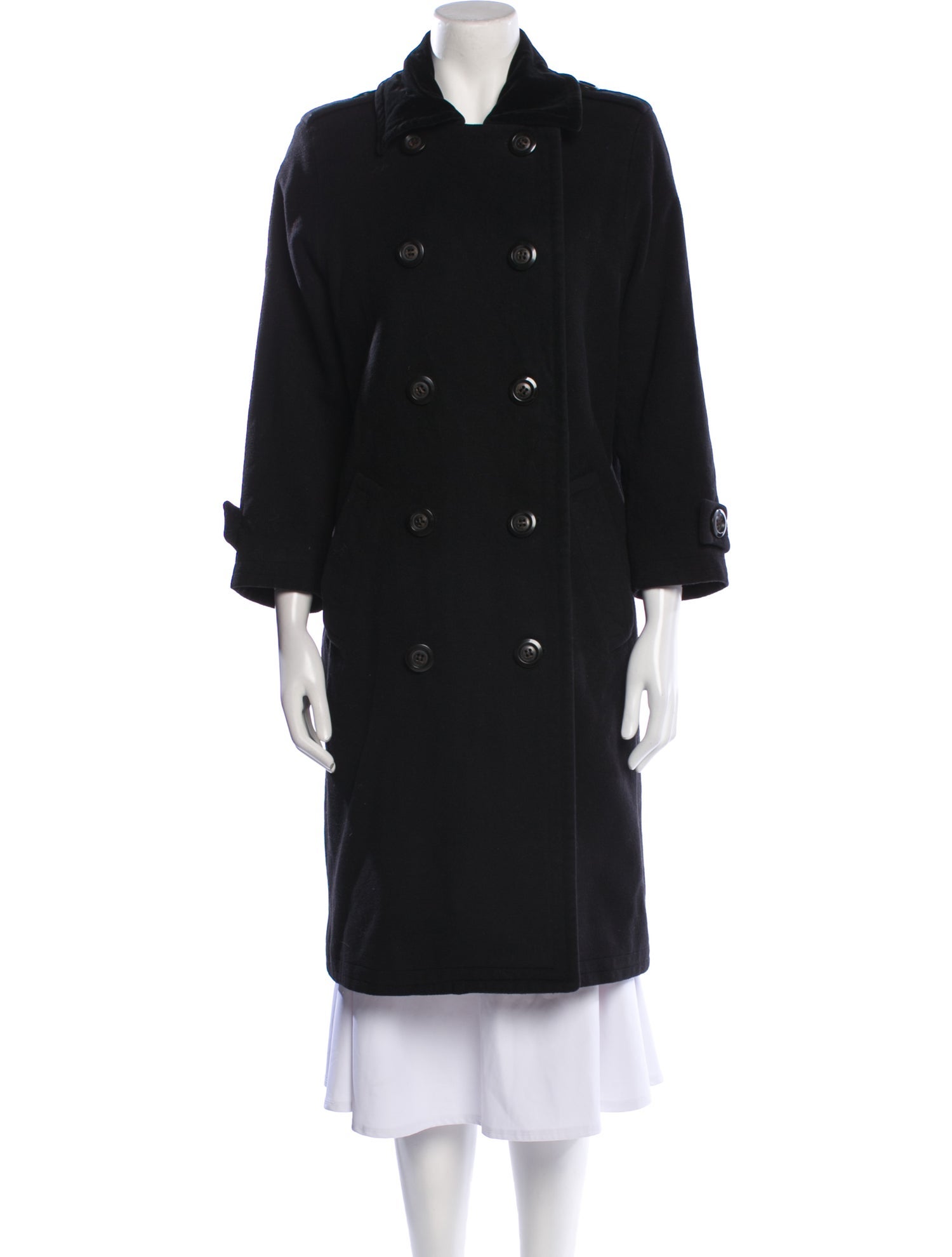 Yves Saint Laurent Rive Gauche Vintage 1990's Peacoat