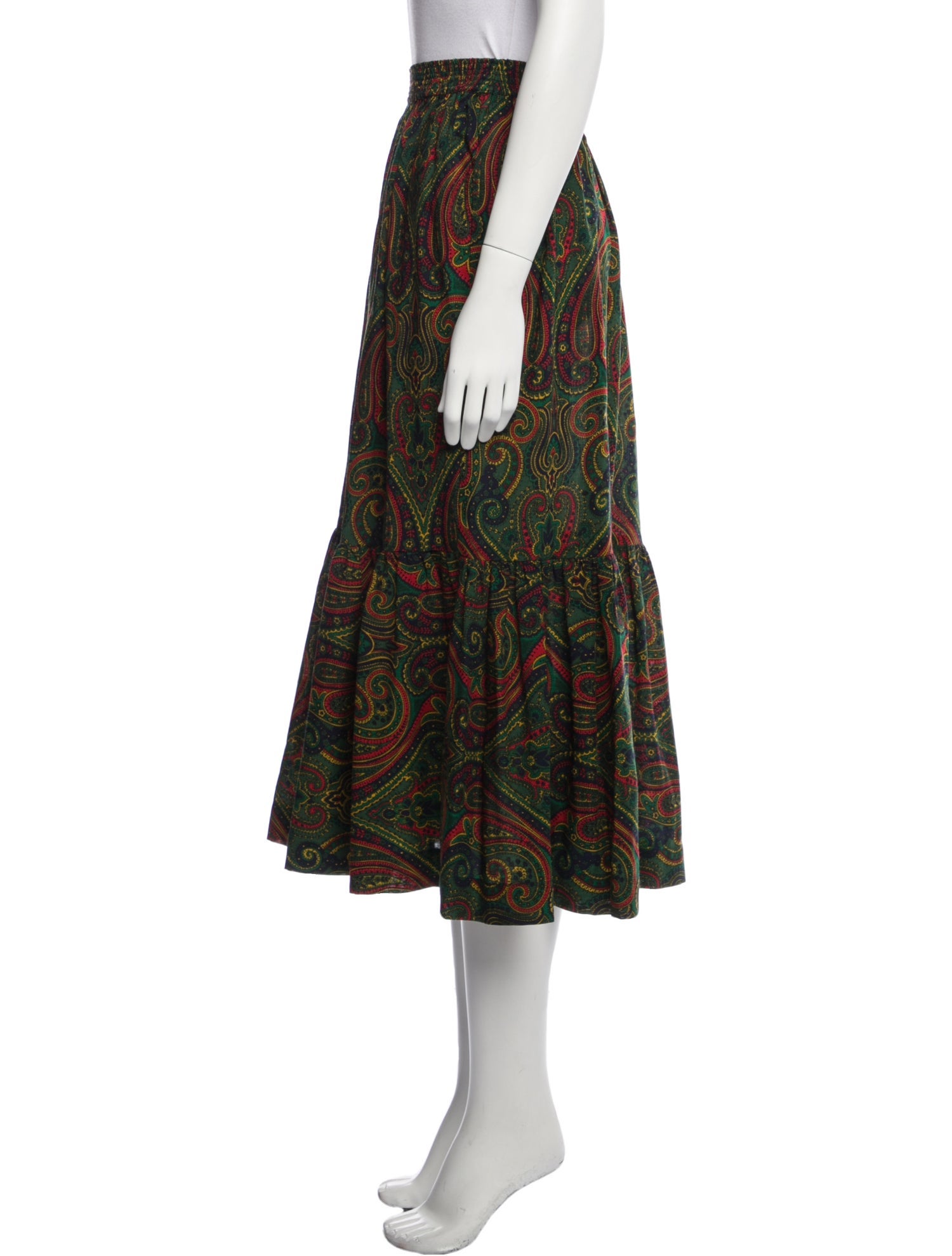 Yves Saint Laurent Rive Gauche Vintage Midi Length Skirt