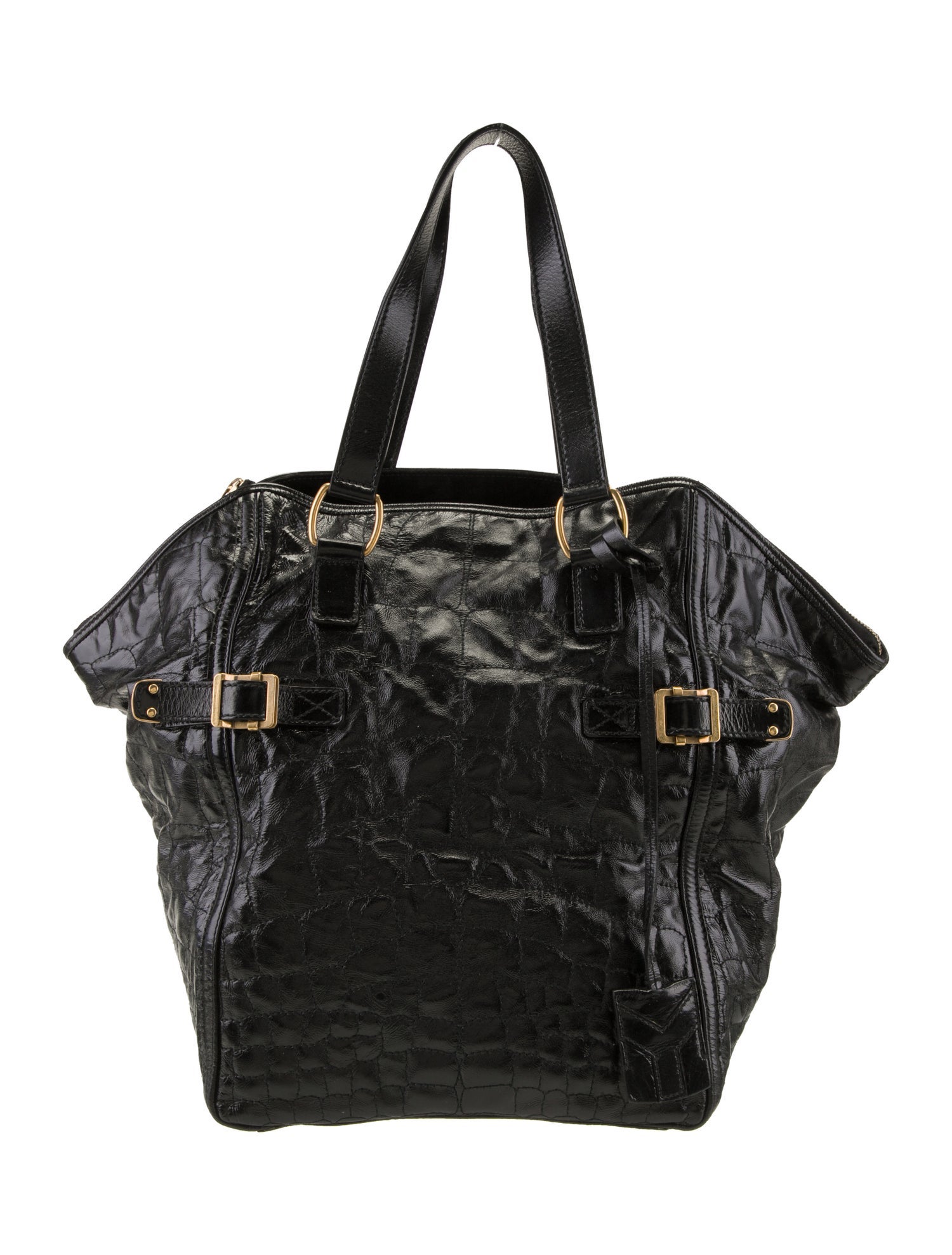 Yves Saint Laurent Rive Gauche Leather Top Handle Bag