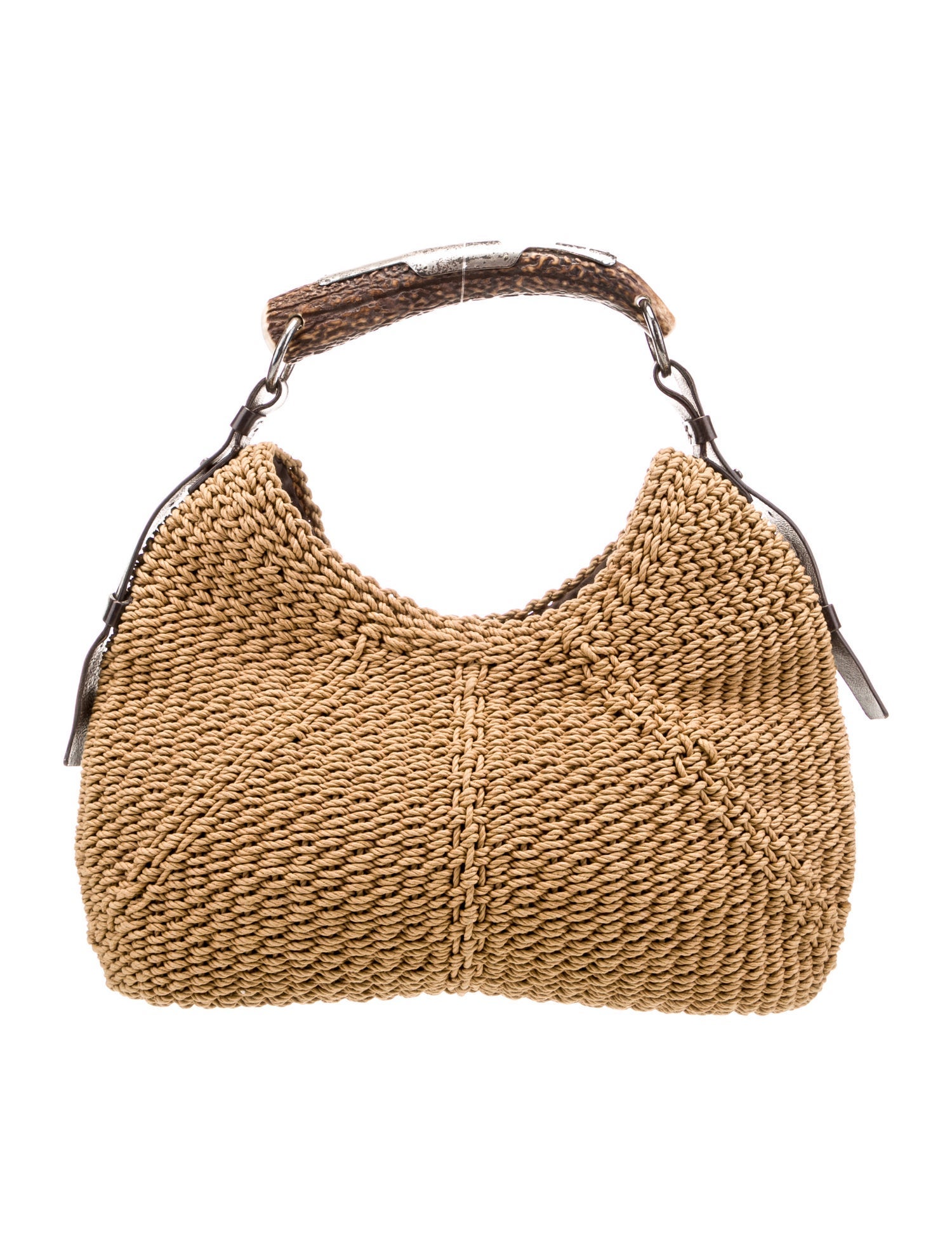 Yves Saint Laurent Rive Gauche Raffia Hobo