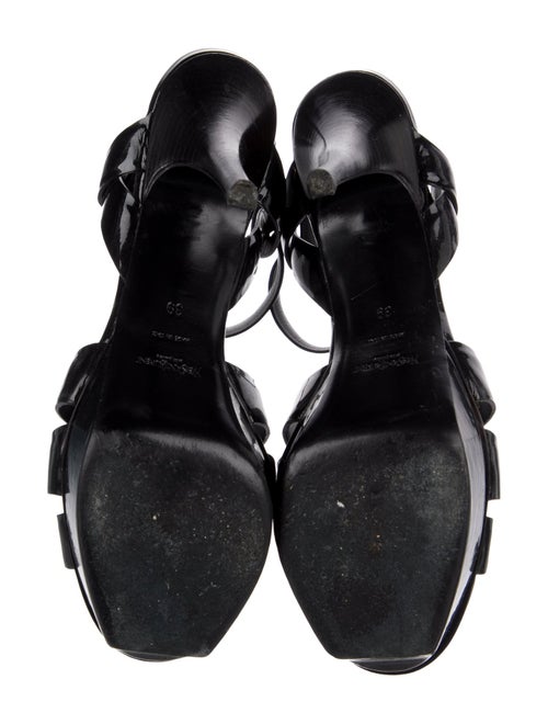 Yves Saint Laurent Rive Gauche Patent Leather Sandals