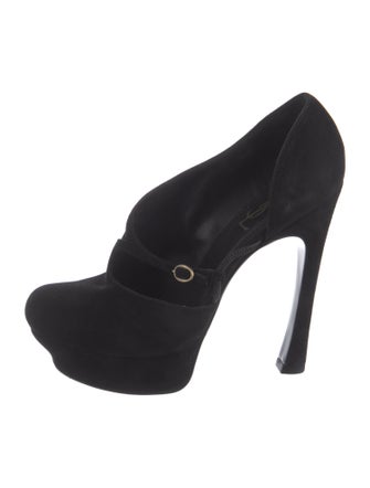 Yves Saint Laurent Rive Gauche Suede Pumps