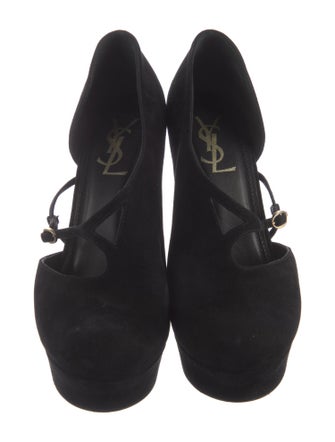 Yves Saint Laurent Rive Gauche Suede Pumps