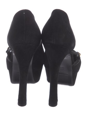 Yves Saint Laurent Rive Gauche Suede Pumps
