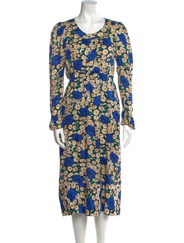 Yves Saint Laurent Rive Gauche Dresses Vintage Midi Length Dress Us8, Fr40 | M