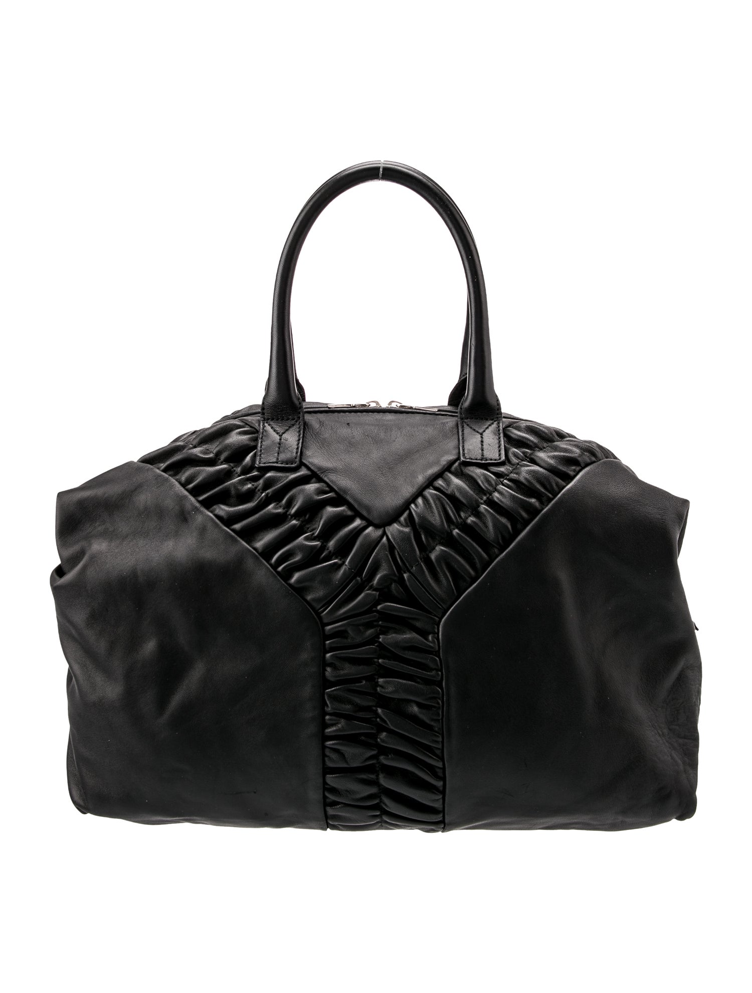 Yves Saint Laurent Rive Gauche Leather Top Handle Bag