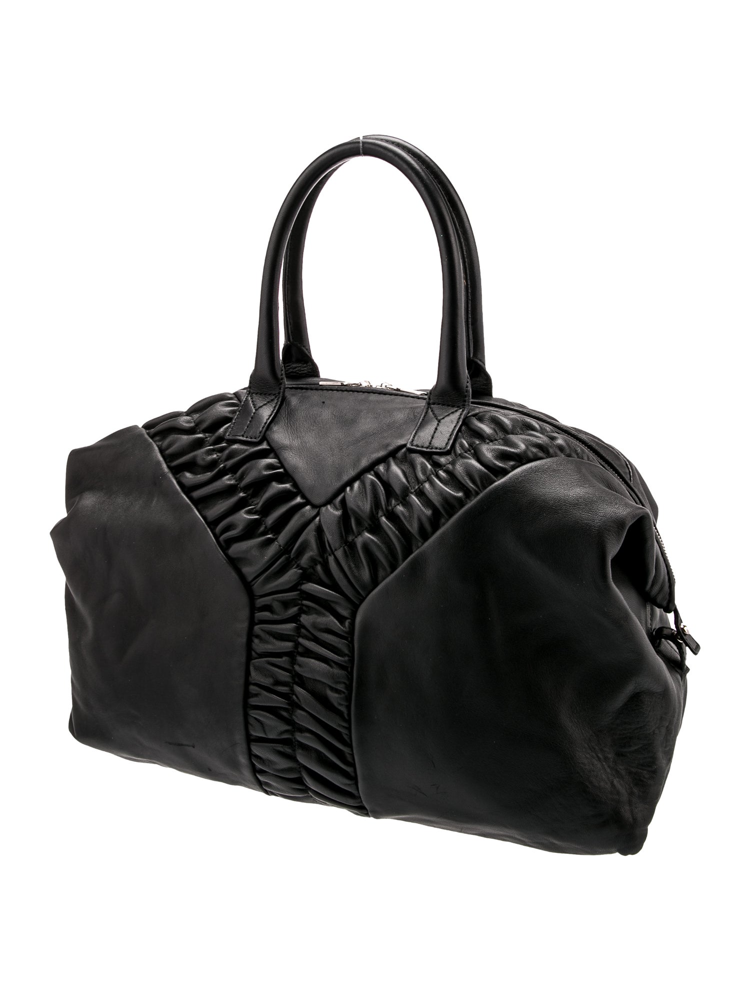 Yves Saint Laurent Rive Gauche Leather Top Handle Bag