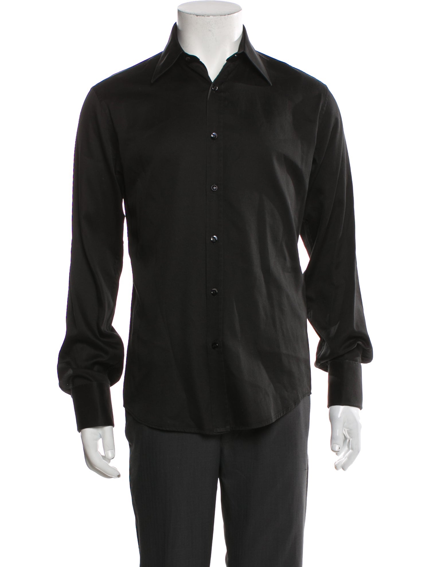 Yves Saint Laurent Rive Gauche Long Sleeve Dress Shirt