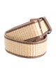 Yves Saint Laurent Rive Gauche Straw Belt